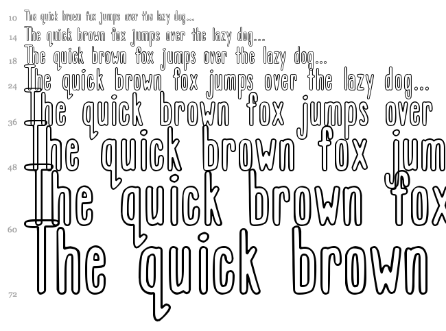 DJB That Font I Saw on TV font waterfall